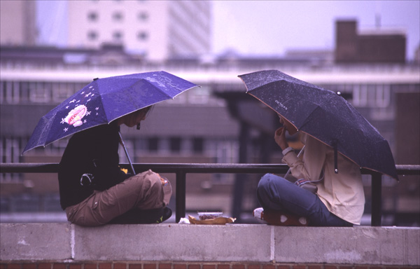 Rain didn't stop lunch.